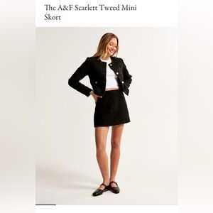 Abercrombie & Fitch Scarlett Tweed Mini Skort
